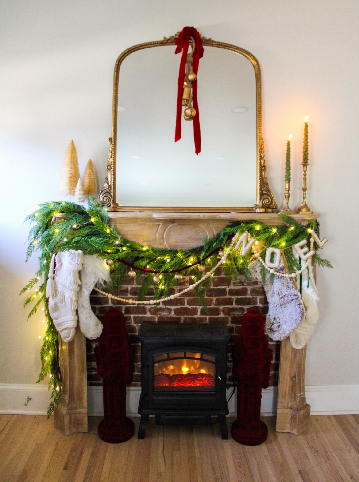 Christmas mantle 2024 

#LTKHoliday #LTKCyberWeek #LTKHome