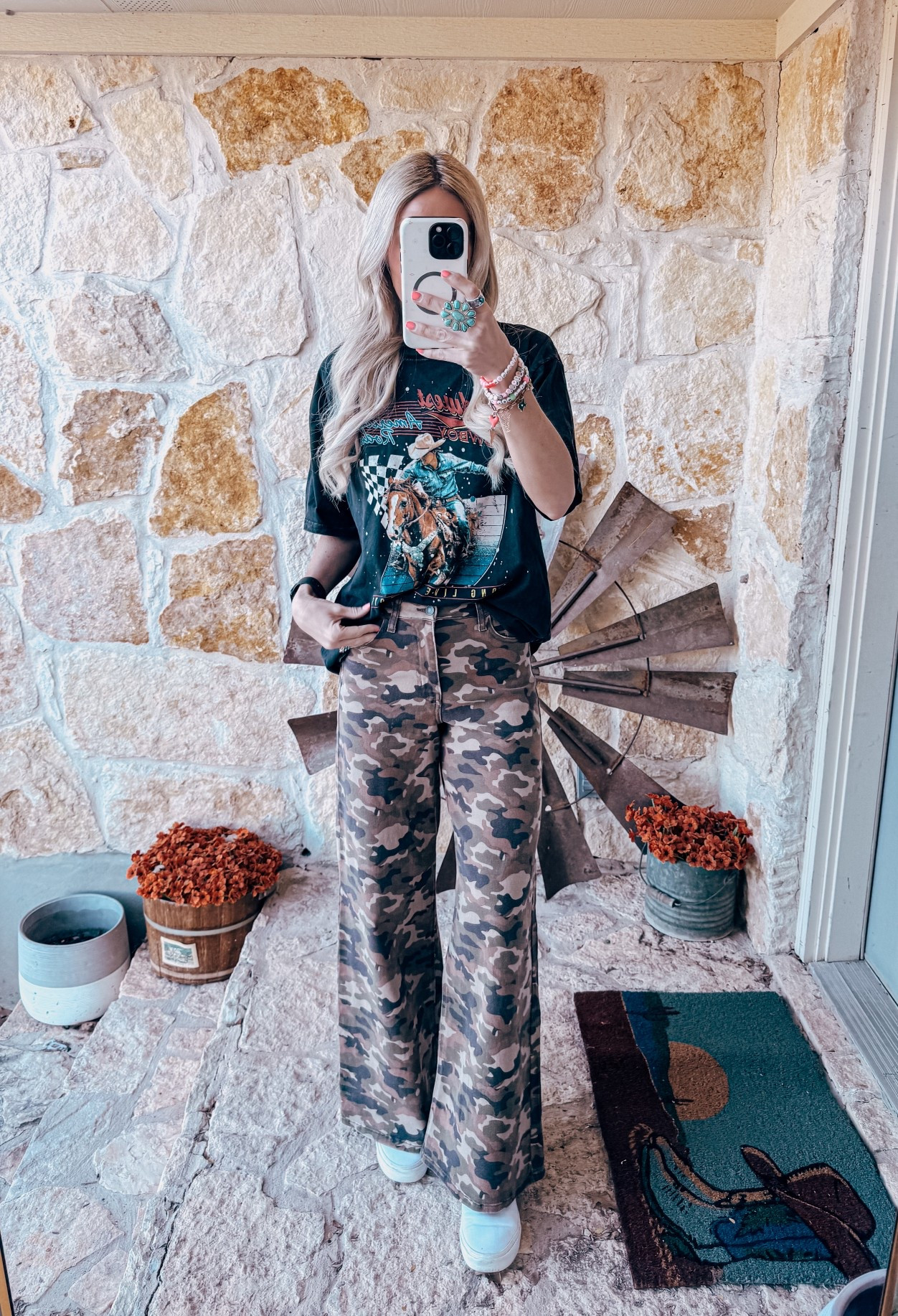 It was a camo and graphic tee kind of day! 

#LTKgrwm #LTKmomlife #LTKootd