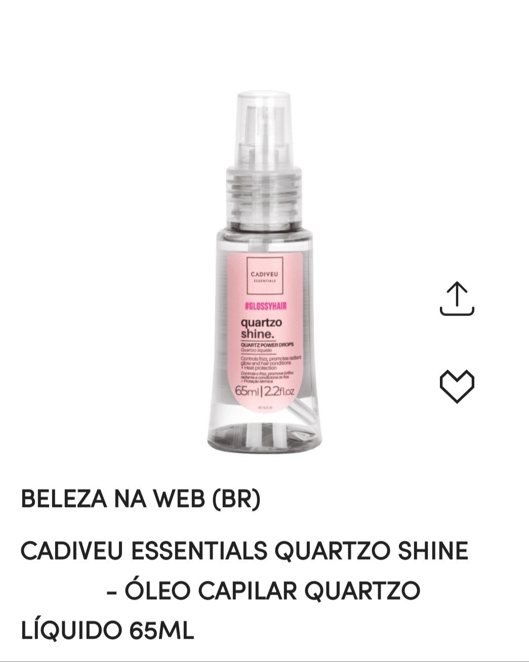 Esse óleo é simplesmente maravilhoso, salvou as pontas do meu cabelo e está na promoção, veja no link abaixo.

#LTKbrasil #LTKbeleza #LTKpromo