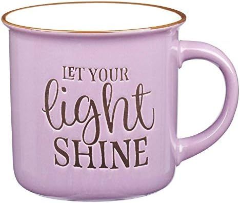 Let Your Light Shine Lavender Camp Style Coffee Mug, Ceramic, 13oz | Amazon (US)