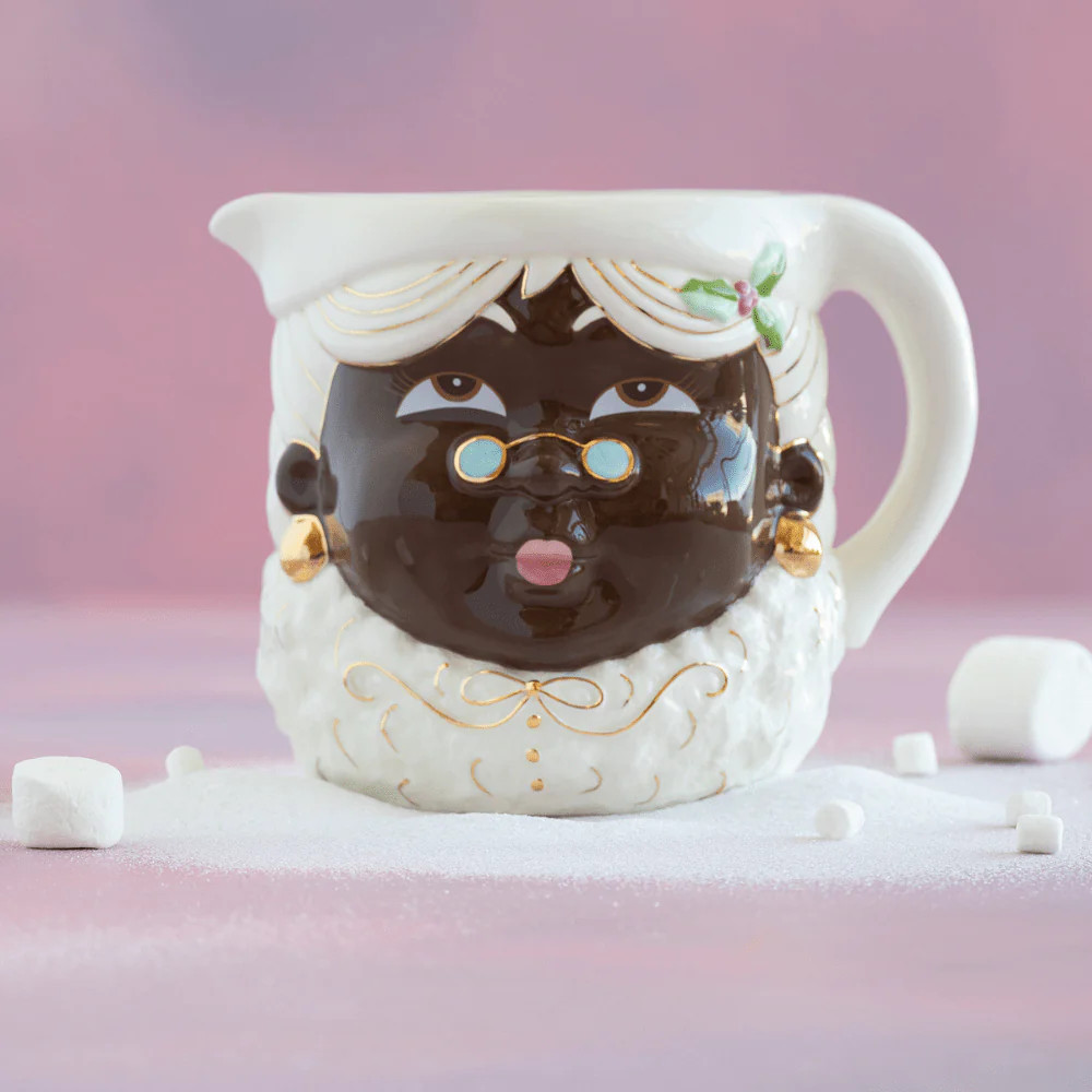 Glitterville Mrs. Papa Noel Pitcher - Black | Shop Sweet Lulu