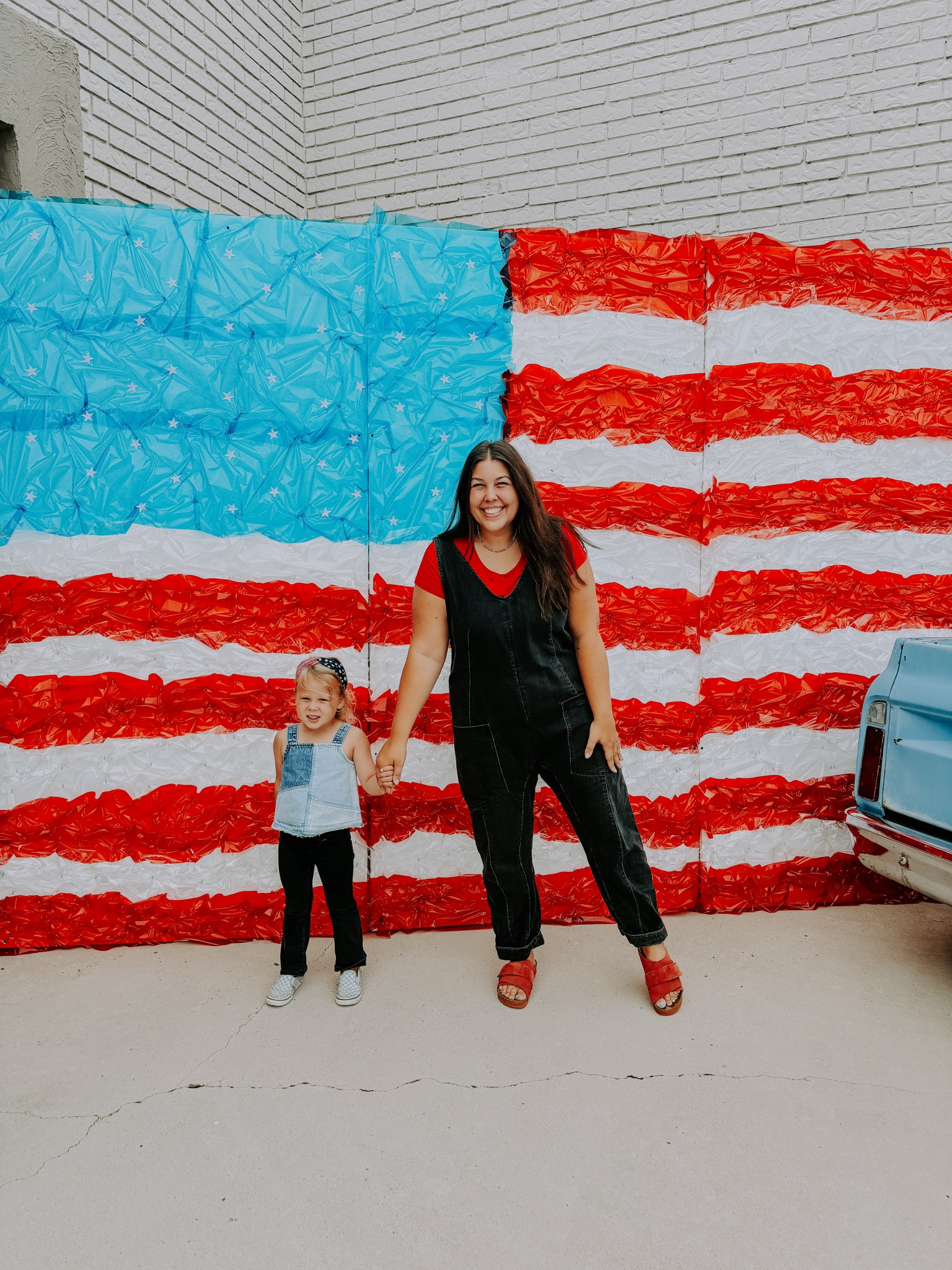 Free People Romper linked below! 🔴⚪️🔵

#LTKSeasonal #LTKFindsUnder100 #LTKMidsize