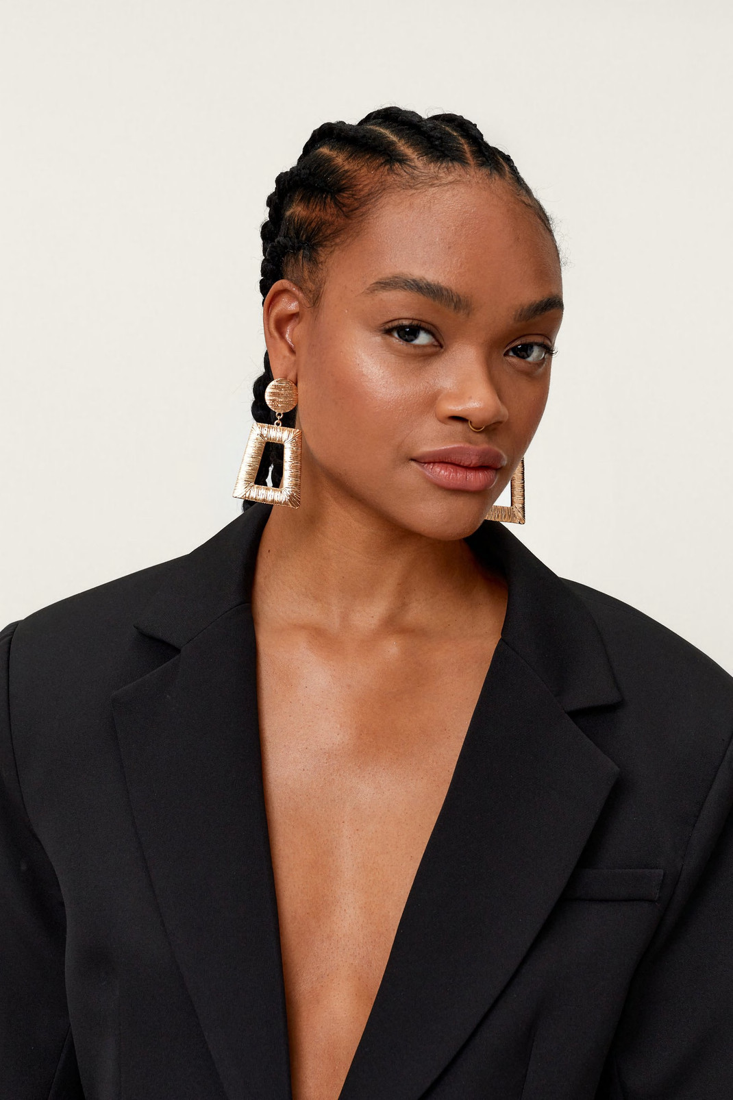 Recycled Textured Door Knocker Earrings | Nasty Gal (US)