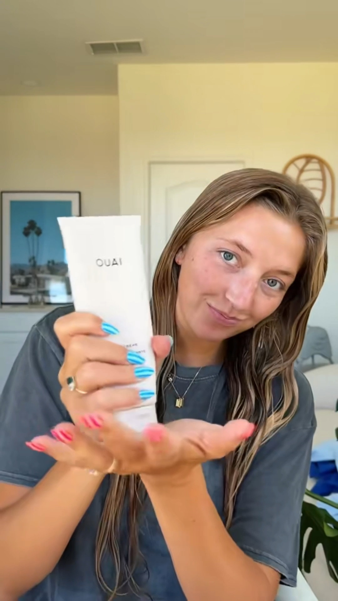 wavy hair routine 🧚 frizz free