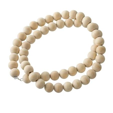 24.75"" Tan Brown Natural Pine Sphere Beads Home Decor Accent | Walmart (US)