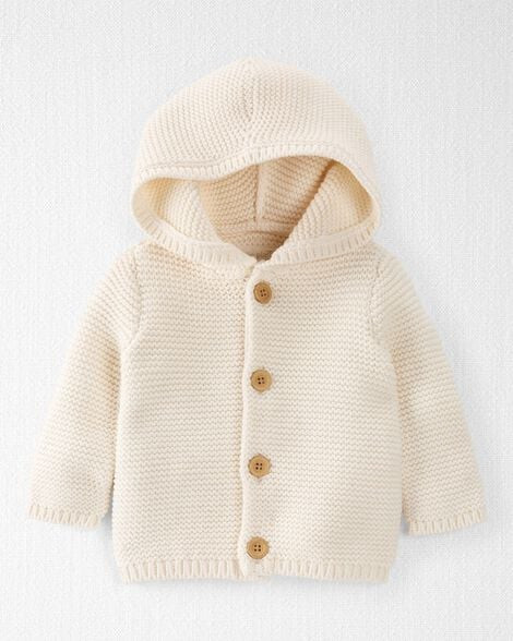 Baby Organic Signature Stitch Cardigan - Little Planet | Carter's | Carter's Inc