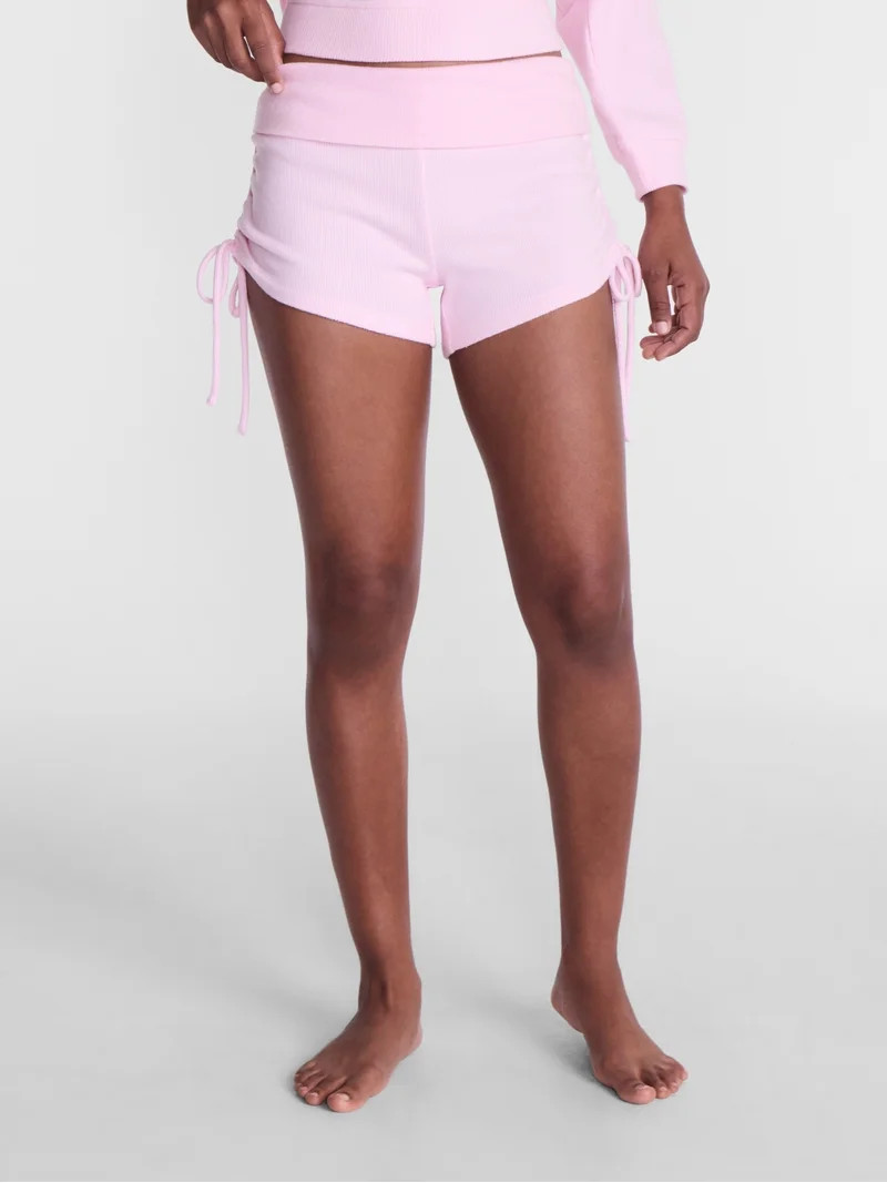 No Boundaries Waffle Knit Sleep Shorts, 2.5'' Inseam, Women\u2019s and Women's Plus XS-2X | Walmart (US)
