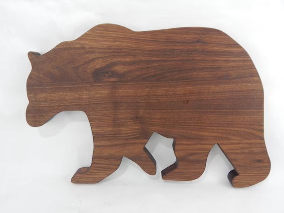 Animal Cutting Board in the Shape of a Bear. Solid Walnut - Etsy | Etsy (US)