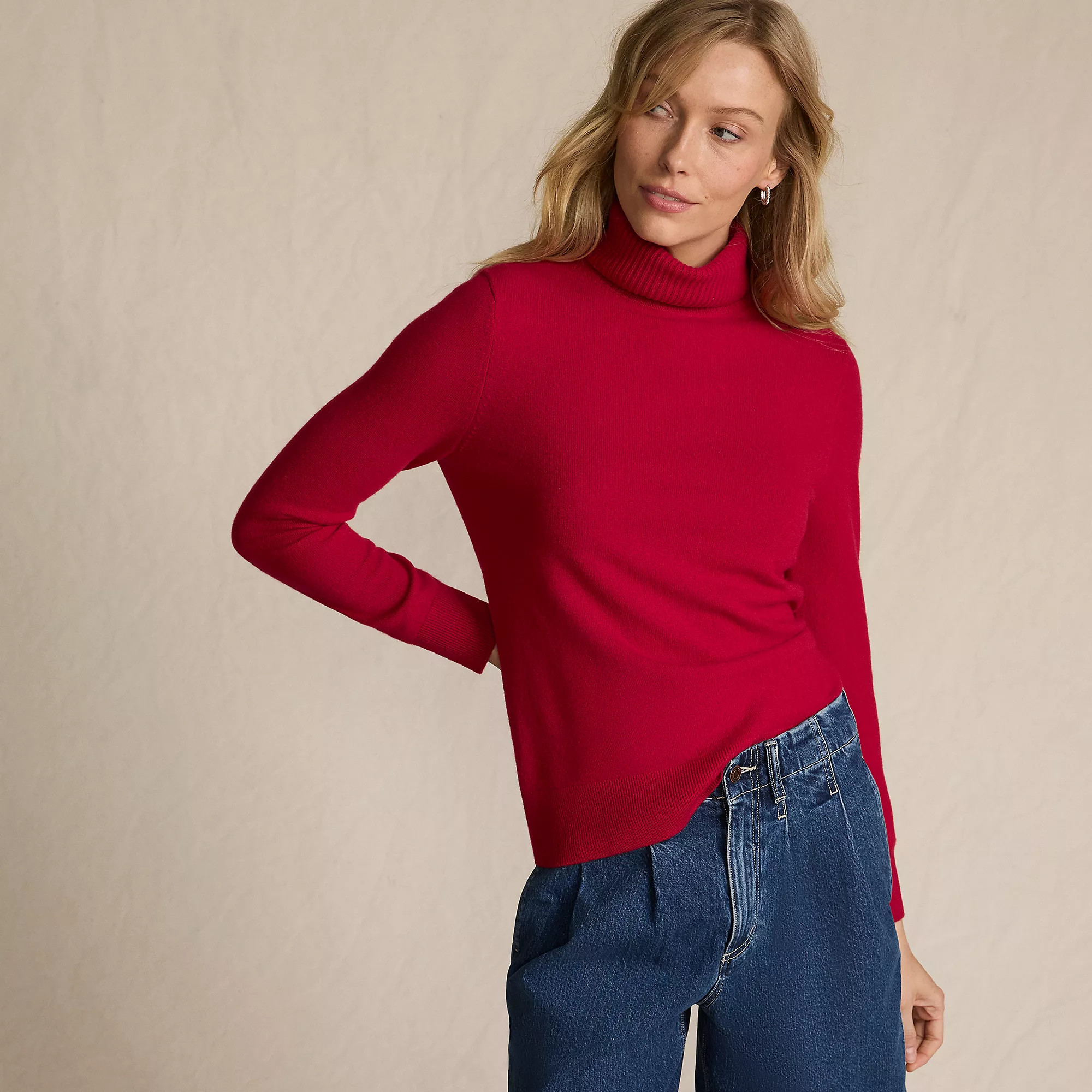 Women's Cashmere Turtleneck Sweater | Lands' End (US)
