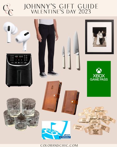 Johnny’s Curated Valentine’s Day Gift Guide for 2023! This includes air fryer, customizable whiskey glasses, Topgolf gift card, AirPods and more! All a variety of price ranges for the men in your life. 

#LTKGiftGuide #LTKmens #LTKSeasonal