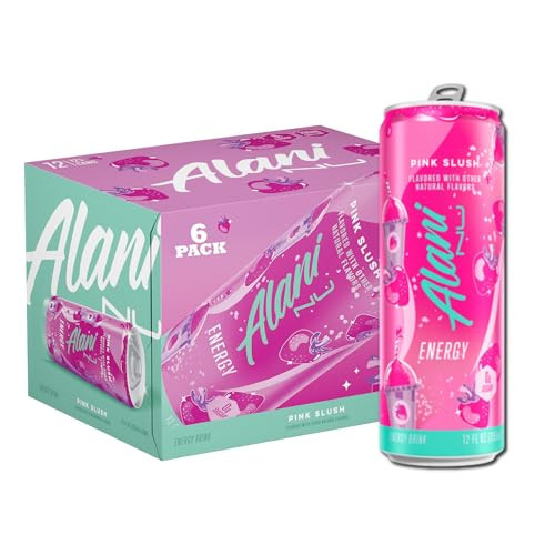 New Alani Pink Slush Energy Drink Low Calorie, Zero Suger Energy Boost Alani Drinks,12 Fl oz Cans (Pack Of 6) REPACKAGED BY *Besamee storefront* | Amazon (US)