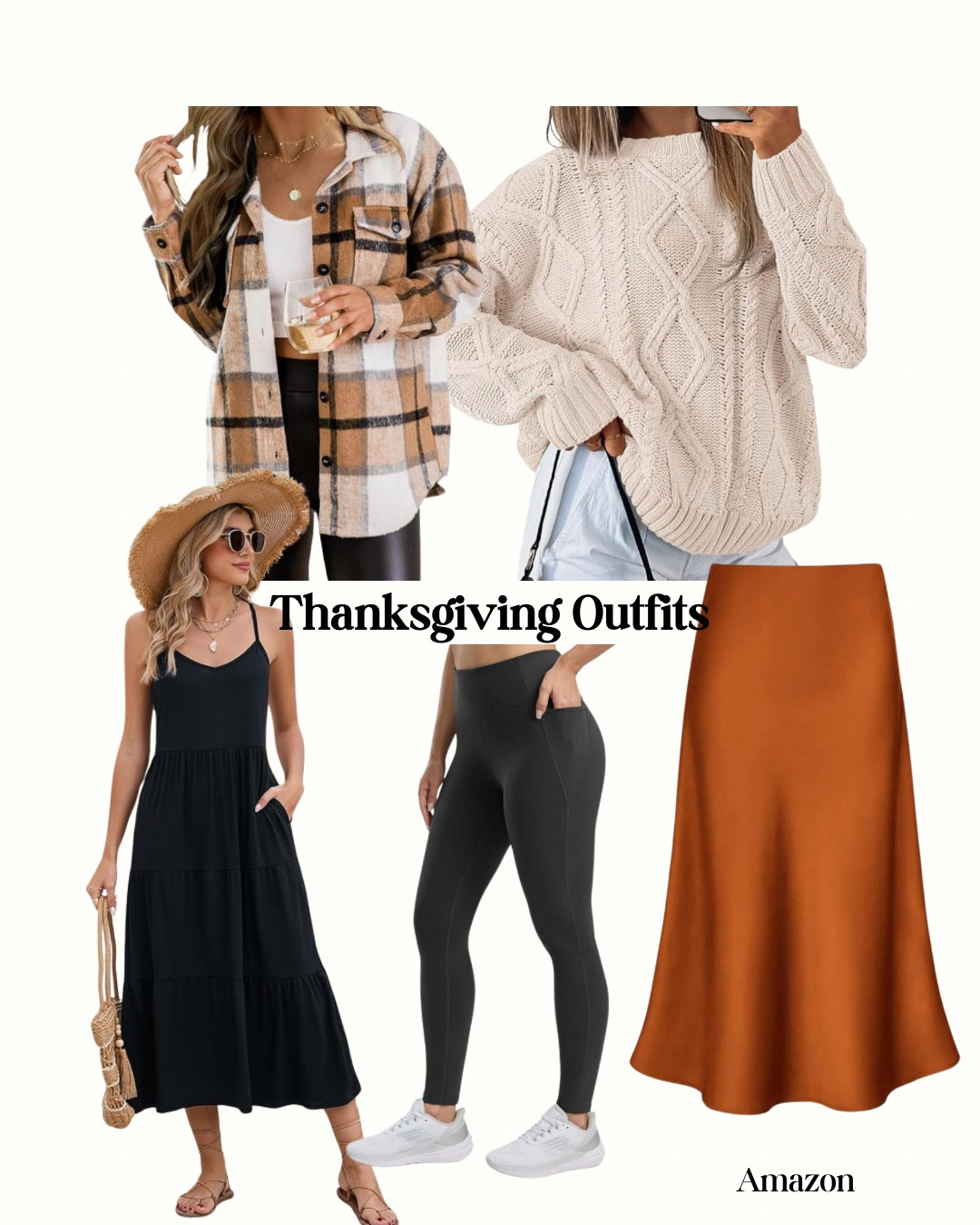 Thanksgiving outfit x Amazon. Also cute for a fall photo outfit  

#LTKMidsize #LTKHoliday #LTKSeasonal