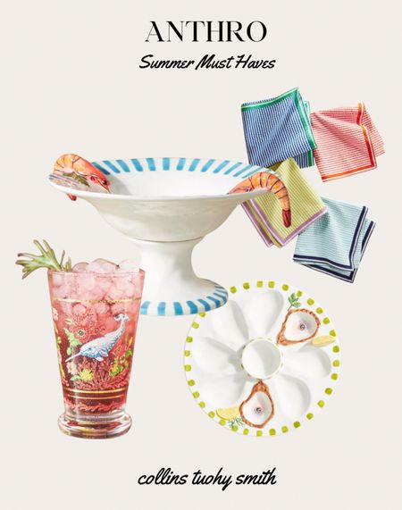OBSESSED with these Anthropologie Summer table scape items!! I think I need for some hosting ! 

#LTKHome #LTKFindsUnder50 #LTKSwim