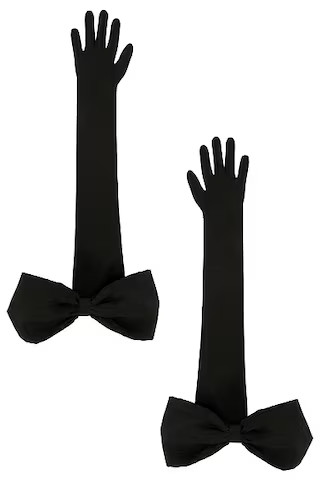 Bow Detail Long Gloves | FWRD 