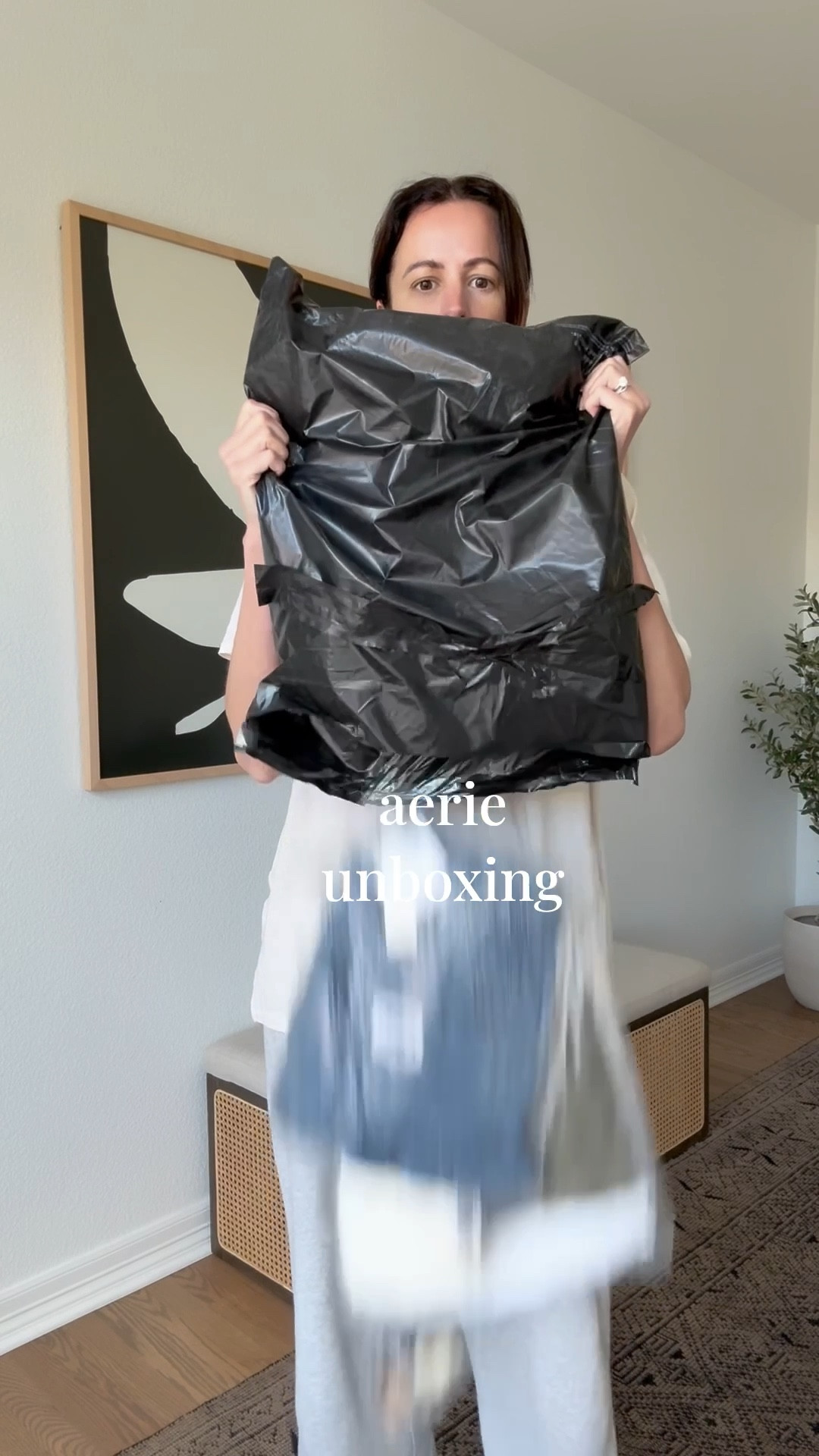 Aerie unboxing! the jeans both fit a little large so if in between size down. I grabbed a M in the waffle knit for an oversized fit. 

#LTKFindsUnder50 #LTKStyleTip #LTKFindsUnder100