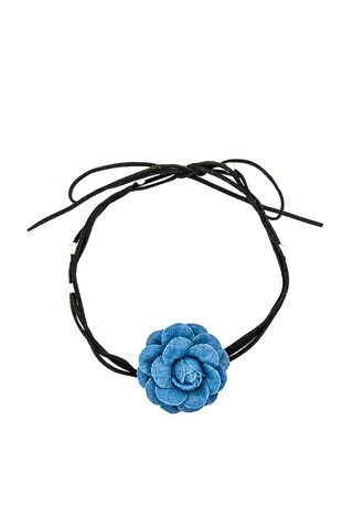8 Other Reasons Daisy Choker And Earring Set in Denim from Revolve.com | Revolve Clothing (Global)
