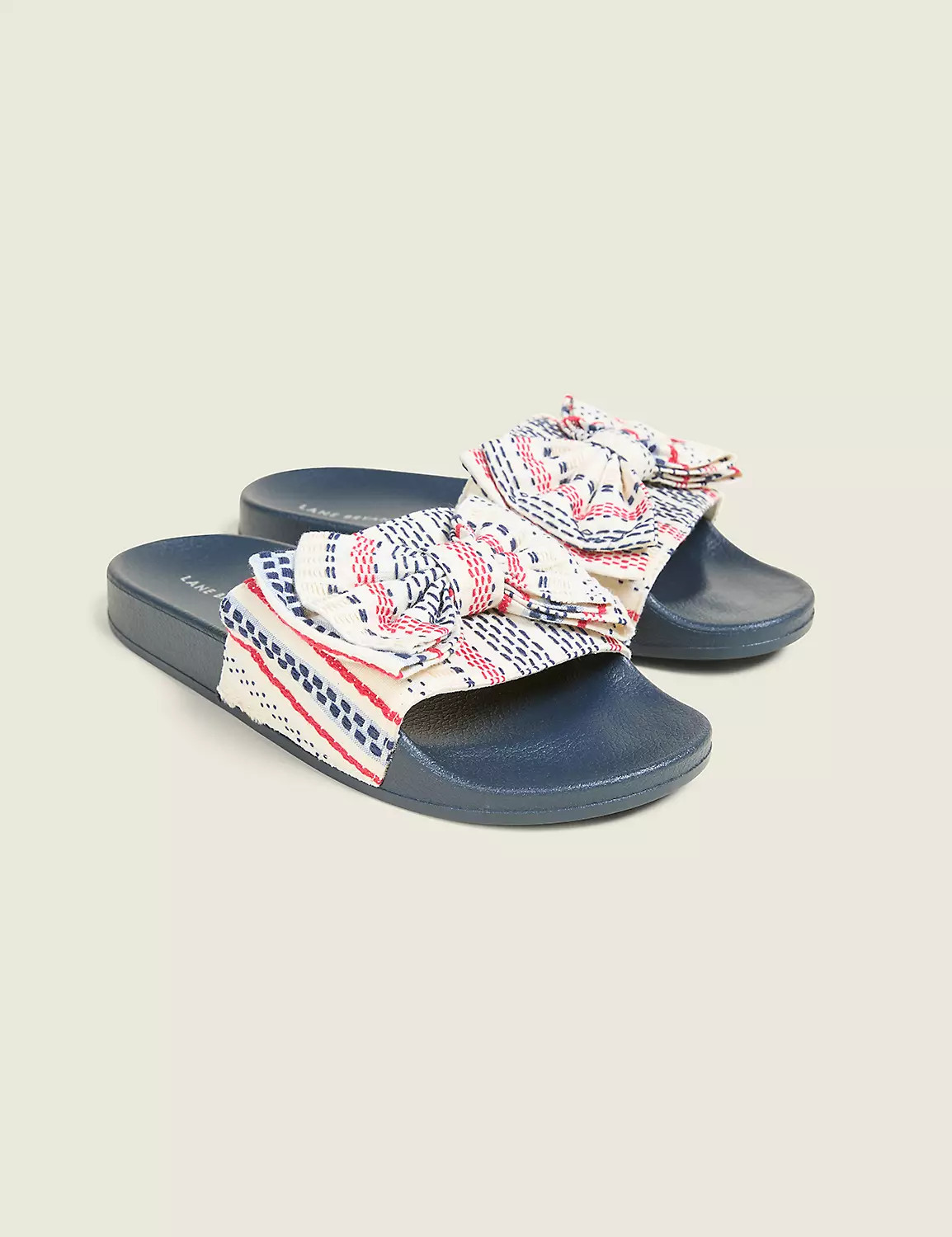 Multi-Color Bow Slide Sandal | LaneBryant | Lane Bryant (US)