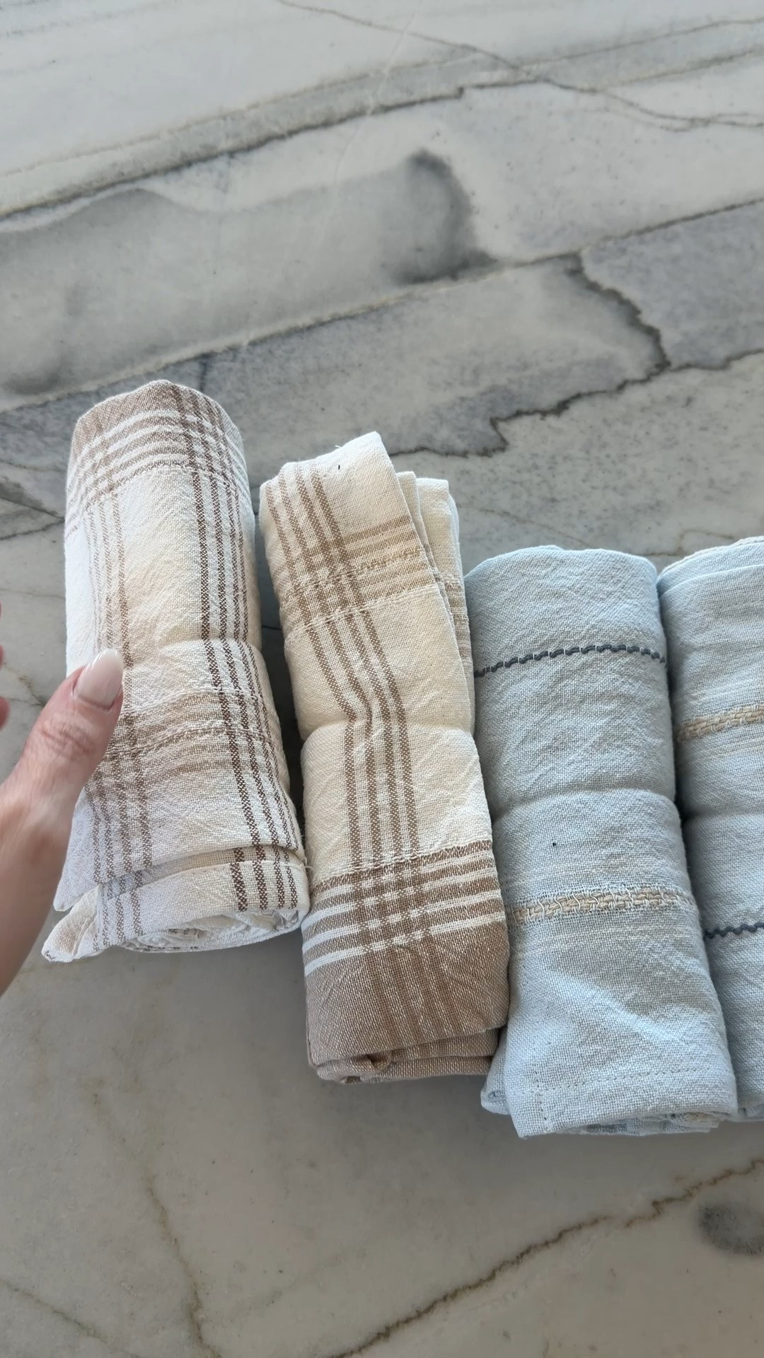 These are the absolute best kitchen towels. I’m pretty sure I own every version at this point. They hold up, actually dry things, and  look good sitting out.

kitchen towels, neutral kitchen, everyday kitchen, simple home finds, modern kitchen decor, marble countertops, lived in home, LTK home finds

#LTKdayinmylife #LTKHome