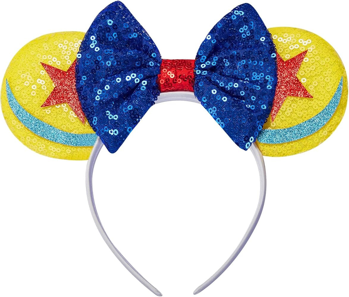 YUNISS Sparkle Mouse Ears Headband for Women & Girls, Lightweight Cartoon Ear Headbands for Hallo... | Amazon (US)