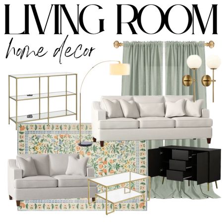 Here’s my living room inspo moodboard I created. I like having visuals to see what looks good together. I love the grand millennial feel! The rug from wayfair is gorgeous 🤩

grandmillenial, home decor, home style, LTK home, wayfair, amazon, drapes, curtains, gold coffee table, brass, sage green 

#LTKfamily #LTKunder100 #LTKhome