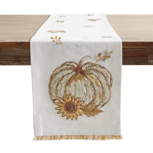 72" Embroidered Harvest Golden Table Runner | Pier 1 Imports