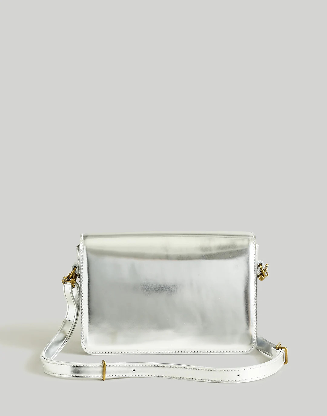 The Toggle Flap Crossbody Bag in Specchio Leather | Madewell