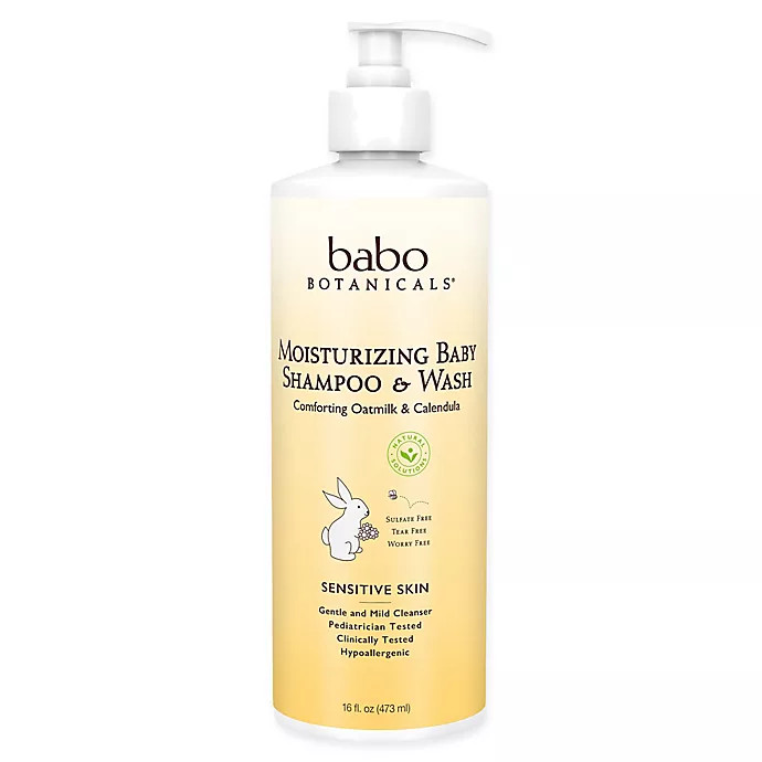 babo Botanicals® 16 oz. Moisturizing Baby Shampoo & Wash in Oatmilk & Calendula | buybuy BABY