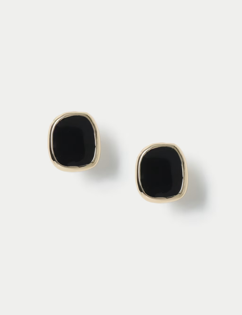 Black Enamel Stud Earrings | Marks & Spencer (UK)
