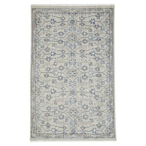 Bridgette French Country Brown Cotton Floral Patterned Rug - 7'6x9'6 | Kathy Kuo Home