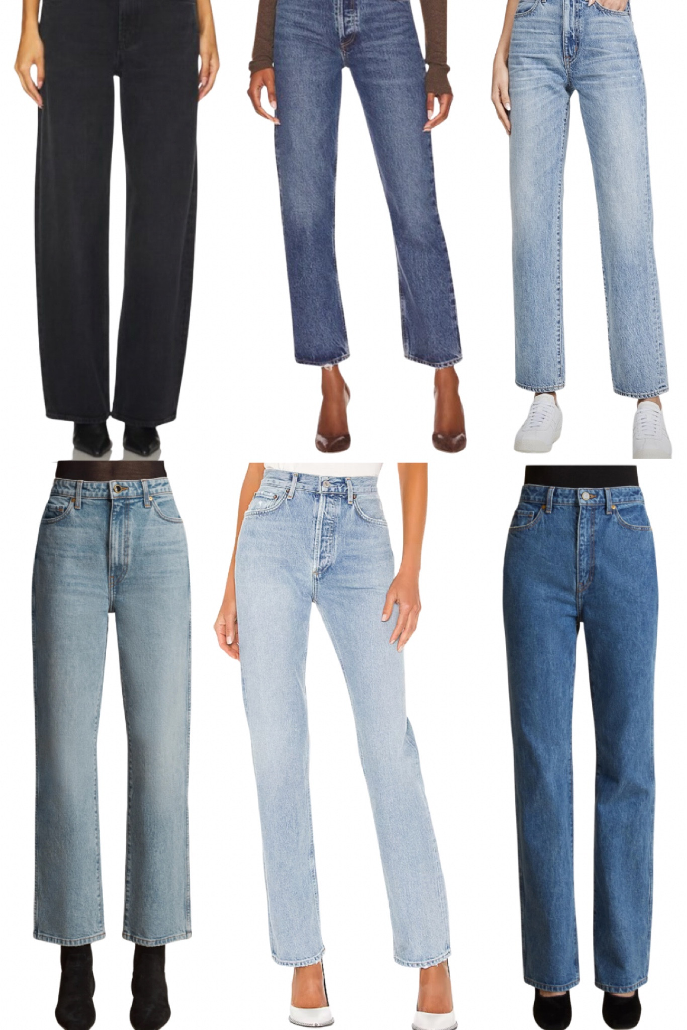 my core denim capsule collection! The only 6 pairs I need, for every occasion 💙