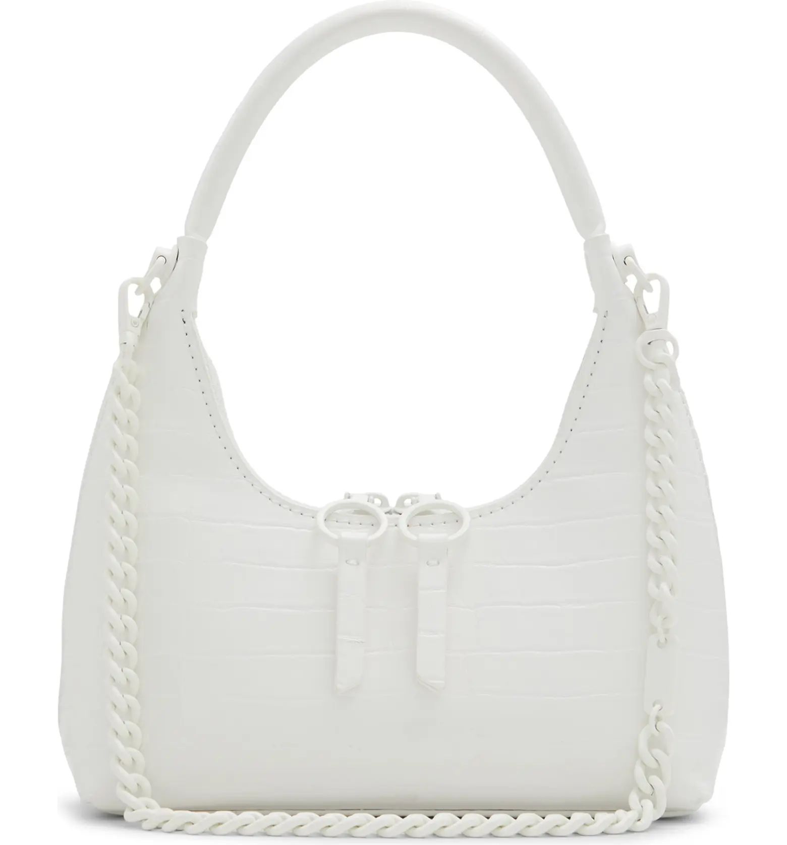 Yvanax Croc Embossed Faux Leather Top Handle Bag | Nordstrom