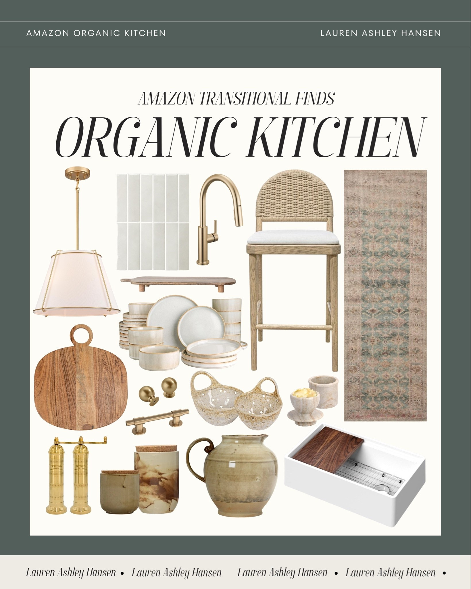 Check out this gorgeous kitchen inspiration! I love the organic feel of all of these pieces with the mixed materials from wood to marble and metal, too. Timeless, neutral, and textured!

#LTKHome