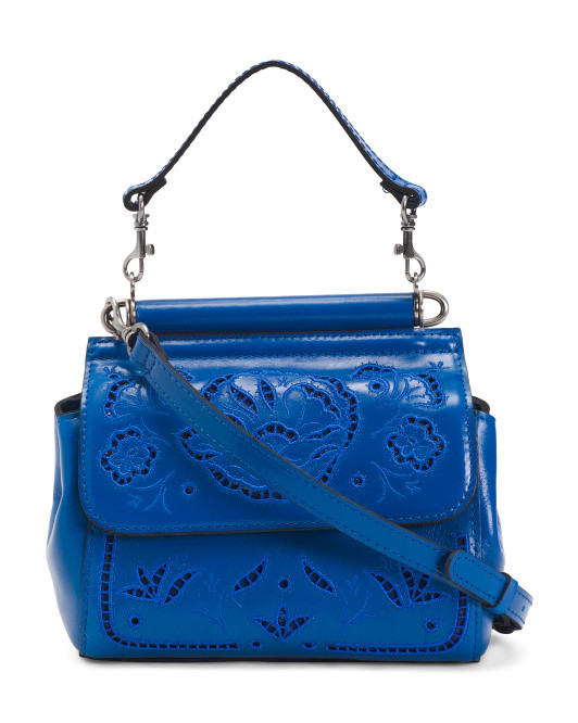 Leather Annabelle French Top Handle Handbag | TJ Maxx