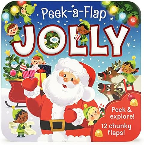 Peek-a-Flap Jolly, Christmas Lift-a-Flap Board Book for Little Santa Lovers and More; Ages 1-5 | Amazon (US)