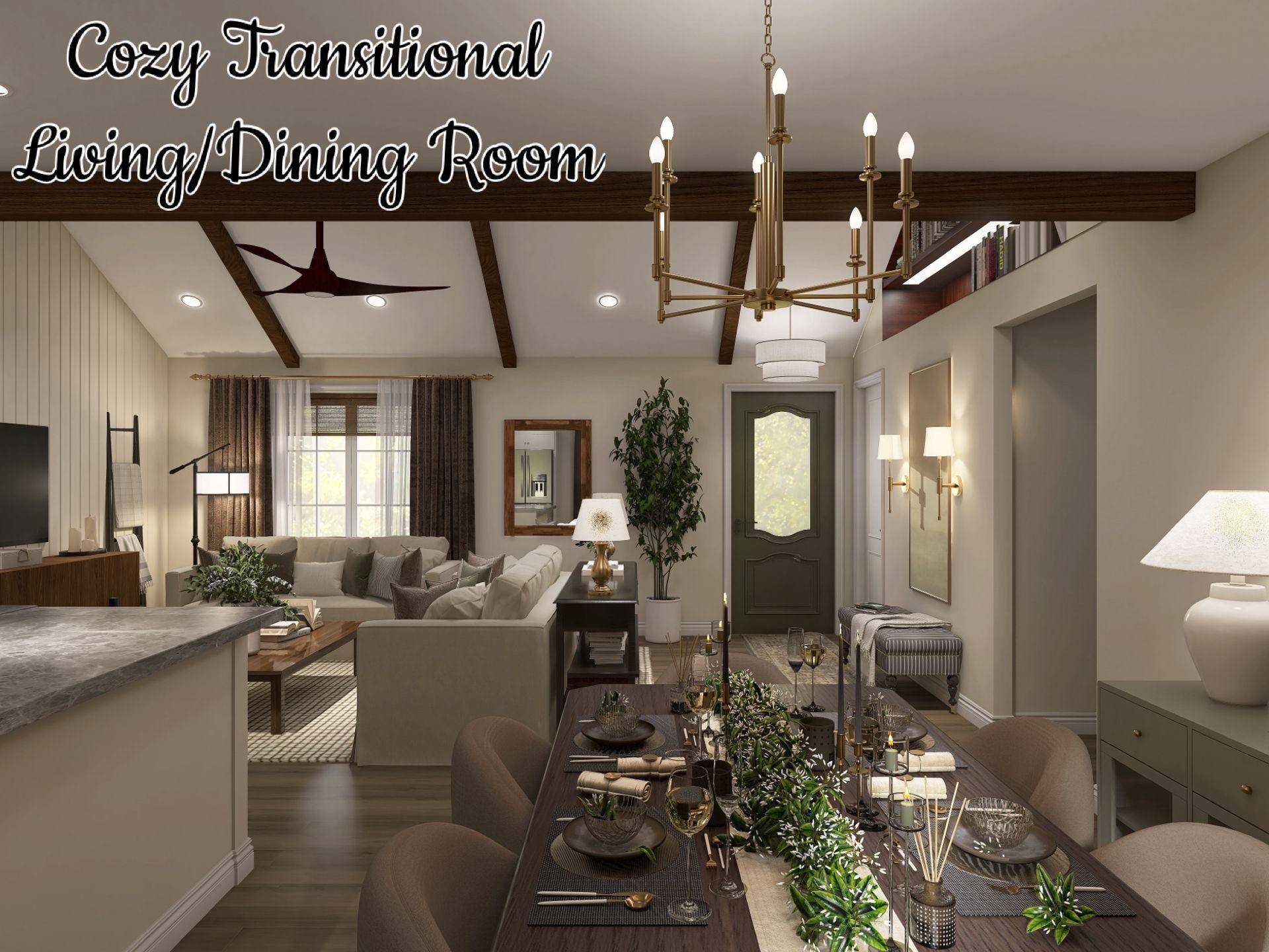 Designed by Olivia
Cozy Transitional Living/Dining Room

#LTKmomlife #LTKSeasonal #LTKHome