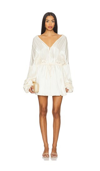 Bali Mini Dress in Oyster | Revolve Clothing (Global)