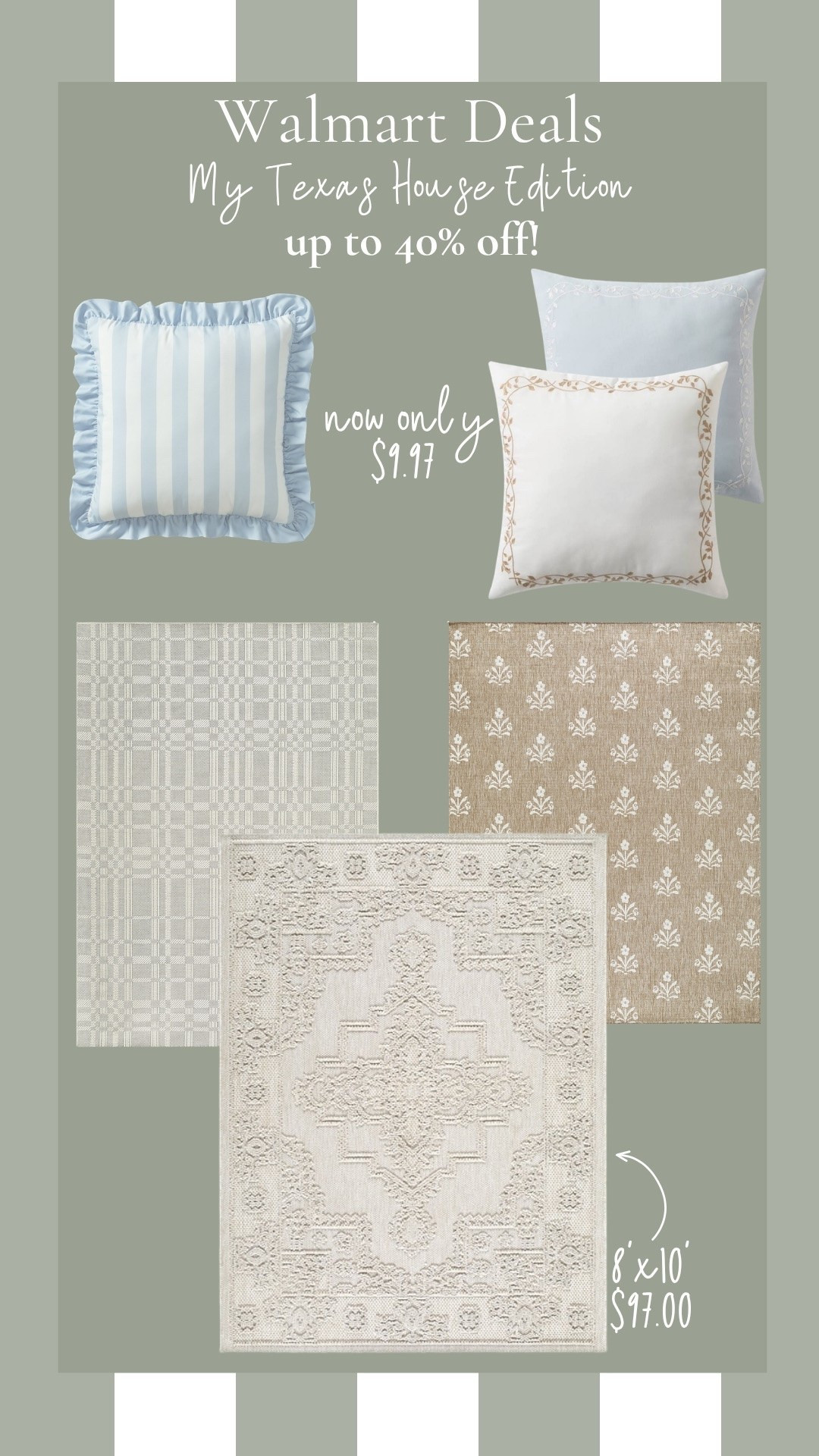 Walmart is running some amazing deals on several of our products, including these gorgeous prices from our outdoor collection!!