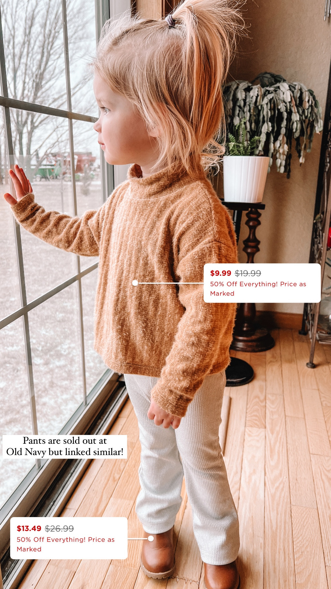 Toddler girl holiday outfit, toddler girl family photo outfit; 50% off at Old Navy, today only! Metallic flared leggings are sold out but linked similar! 

#LTKkids #LTKHoliday #LTKfamily