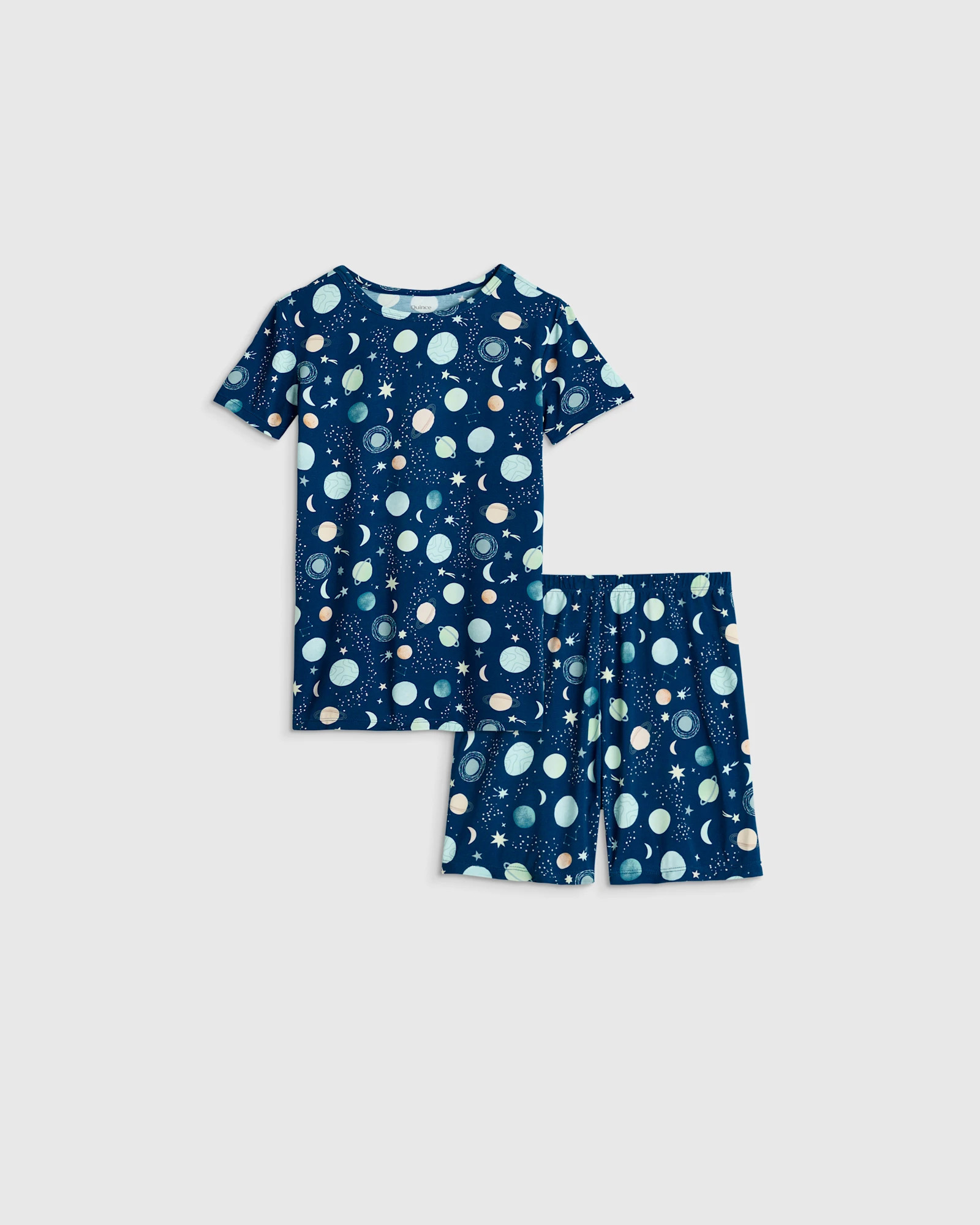 Quince | Bamboo Short Sleeve and Shorts Pajama Set in Yummy Donuts, Size 5T | Quince