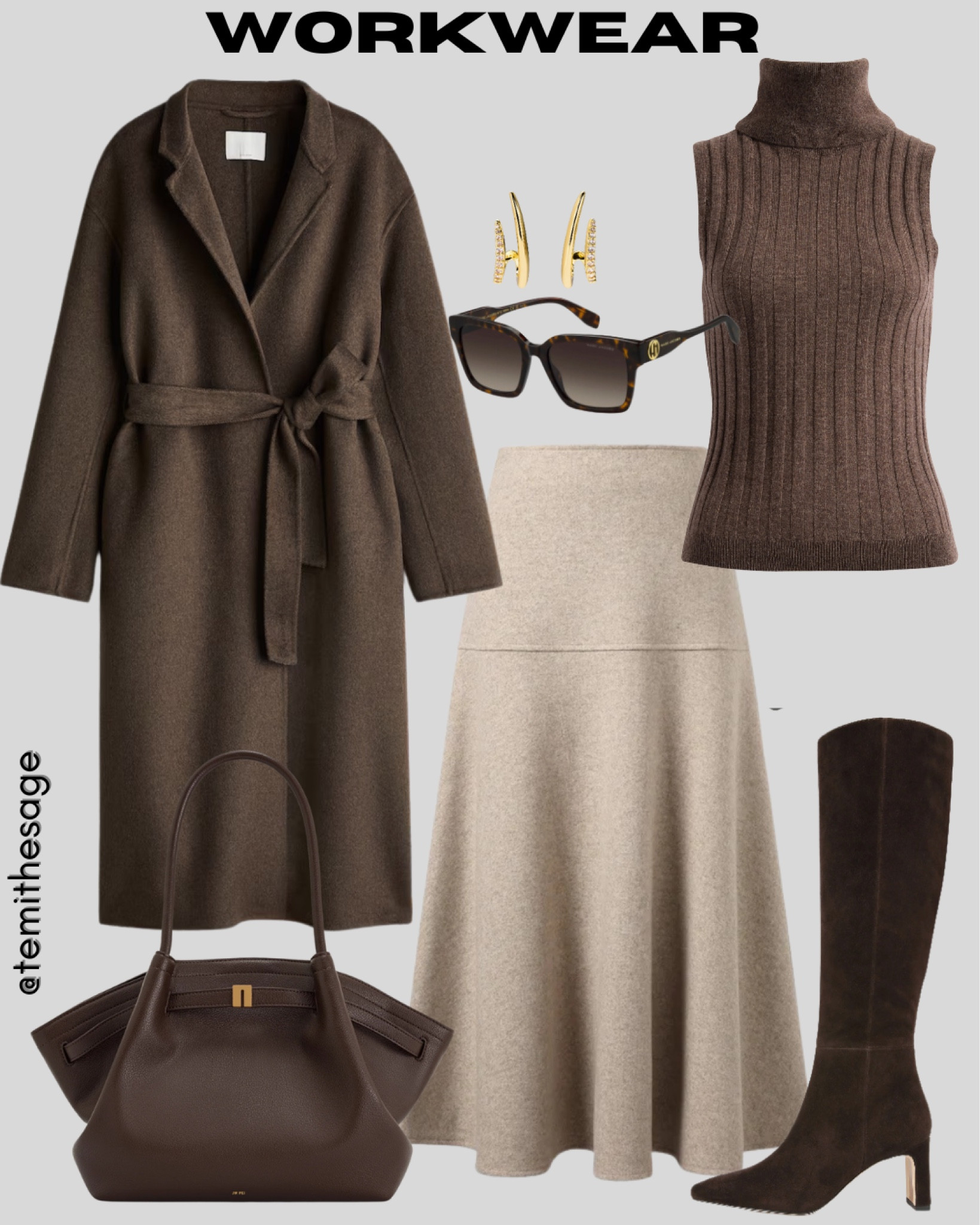 Monday Meeting Energy! 
The chocolate brown + beige combo is luxury perfection.
#WorkwearStyle #WinterNeutrals #BossStyle 


#LTKSeasonal #LTKStyleTip #LTKFindsUnder100