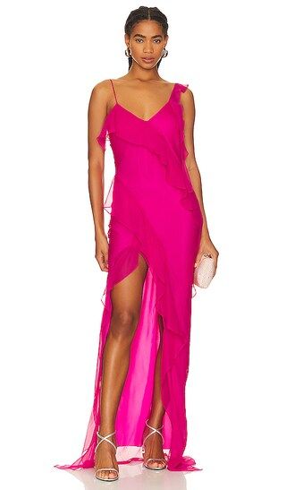 Cassilda Gown in Berry Pink Dress Birthday Party Dress Birthday Outfit Womens Pink Outfit Outfits | Revolve Clothing (Global)