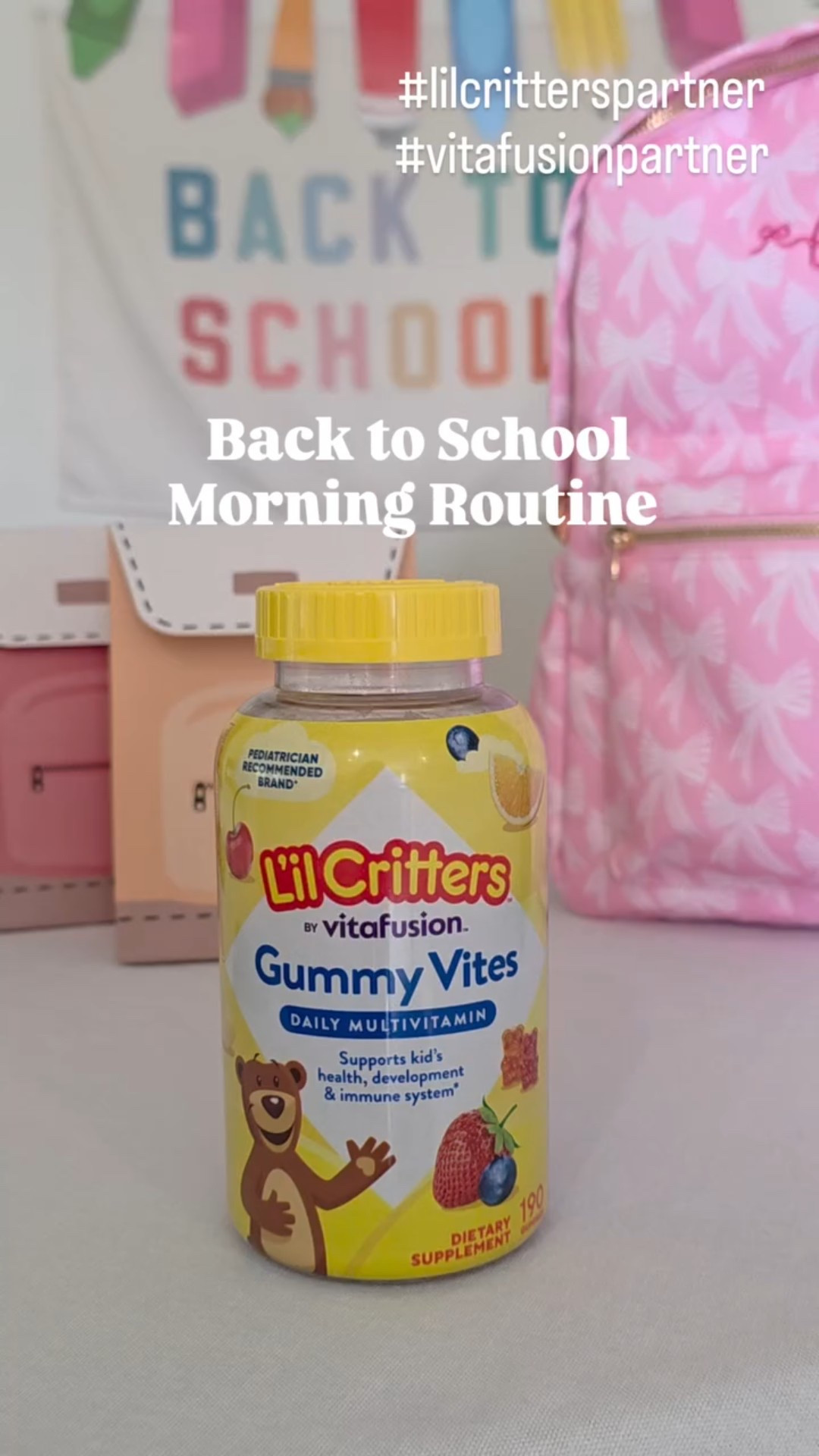 ✨ Back-to-school season is full of little wins that lead to big milestones. With @lilcrittersgummies adding a daily multivitamin is one L’il Win that fits right into our routine (and tastes so good the kids actually want to take it 🙌). 

Get yours @walmart

*These statements have not been evaluated by the Food and Drug Administration. This product is not intended to diagnose, treat, cure or prevent any disease. 

#lilcritterspartner