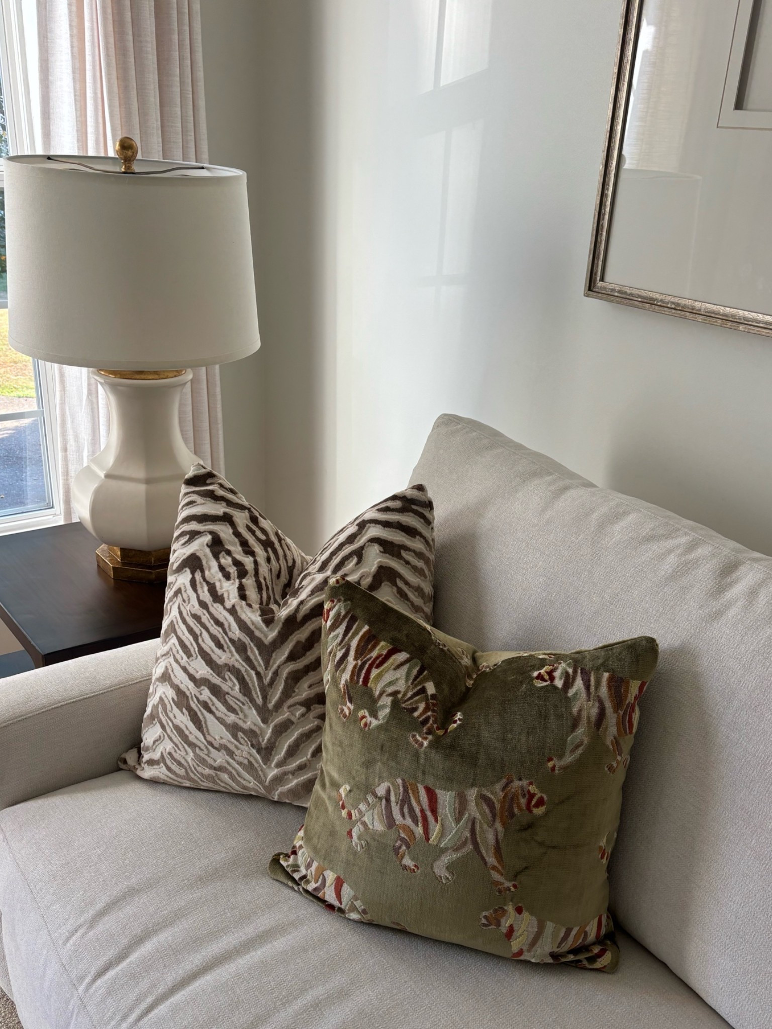 these pillow covers are a VIBE! 🤍🐆 covers are 20x20 + inserts are 22x22!

#LTKHome