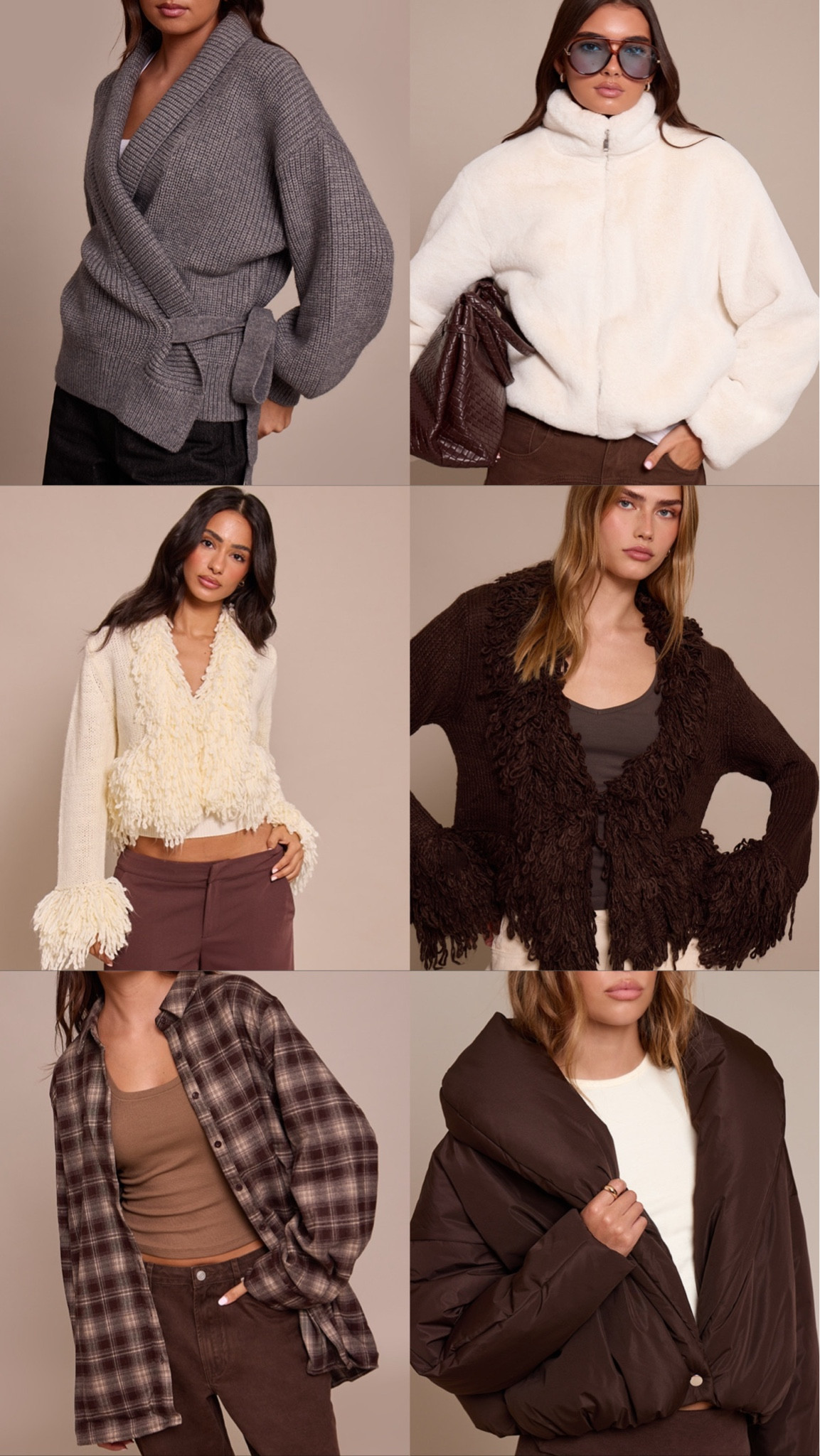 PLT. Pretty little thing. PLT new in. Cardigan. Wrap cardigan. Knitwear. Faux fur jacket. Fluffy jacket. Check shirt. Shirt. Blouse. Puffer coat. Coat  

#LTKautumn #LTKuk #LTKstyletip