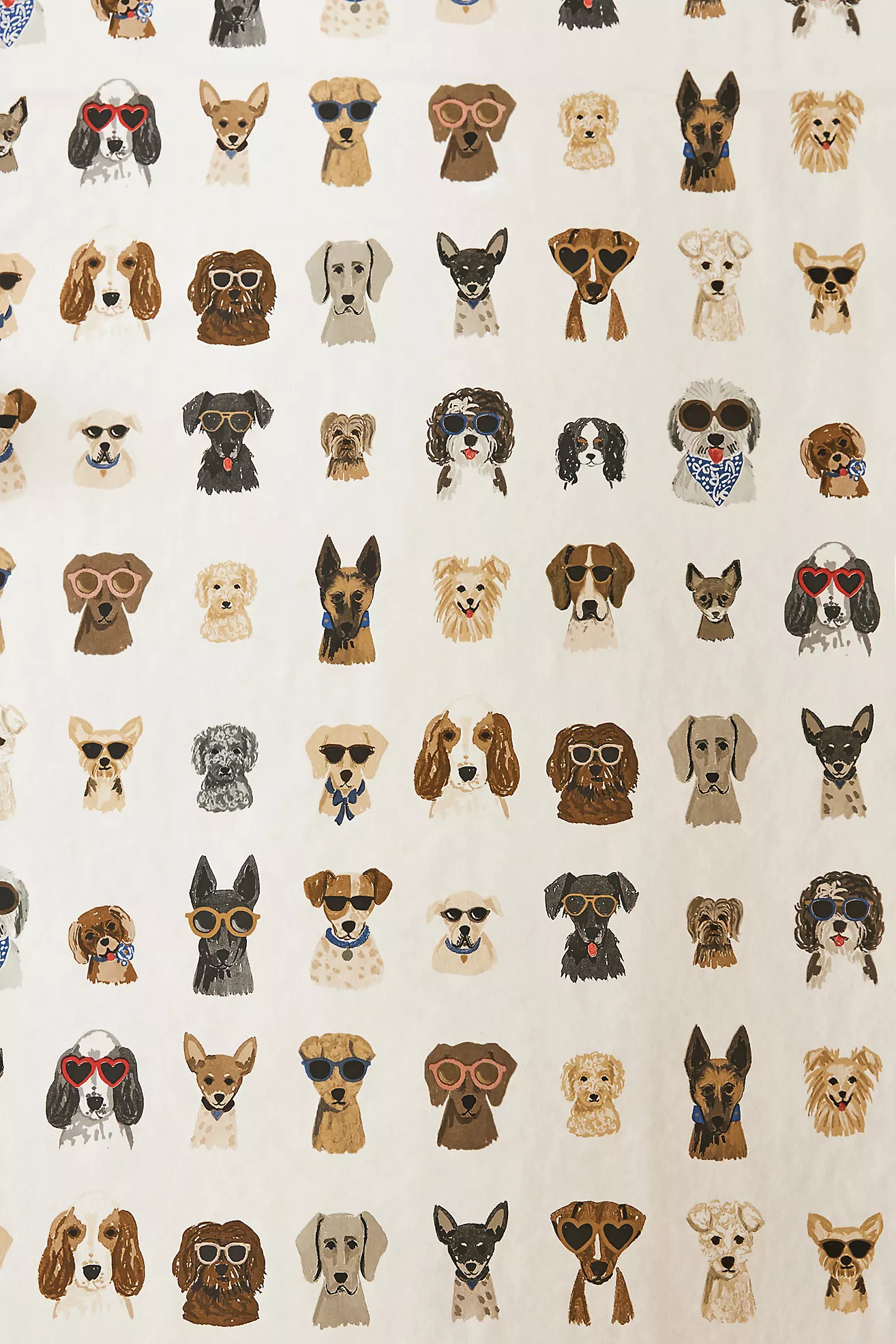 Rifle Paper Co. Dog Days Peel-and-Stick Animal Wallpaper | Anthropologie (US)