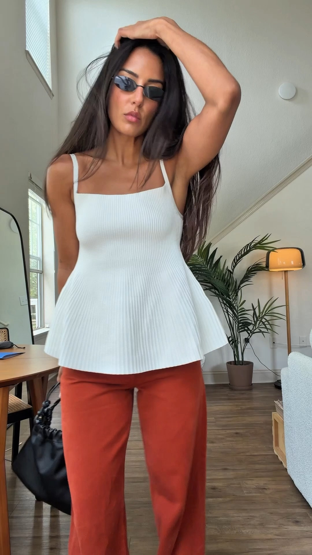 i’m wearing a small in the tank and my usual 26 in jeans! tank is almost sold out but did my best to find something similar 🤍

#LTKootd #LTKgrwm