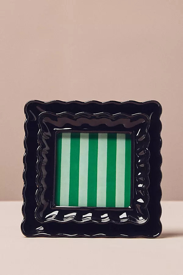 Scalloped Stoneware Picture Frame | Anthropologie (US)