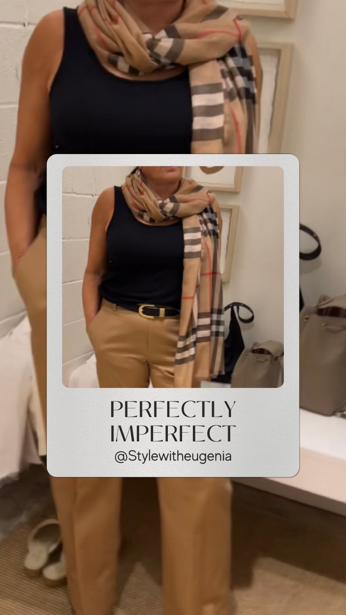 I posted a reel of me trying on this EXACT outfit the other day, and I just thought it would be a great opportunity to show you the exact same outfit on a different body type! This looks so good on Chriss, and her confidence is just beaming through. Makes me feel the same way when I wear it. Simple, classic and timeless. I am an hourglass ⏳ shape and Chriss is an apple 🍎. The tank is my GO TO for breathability in the hot Texas summer. The pants are cotton and so comfortable. The belt is from my favorite @streetsaheadusa and all pieces are linked in my LTK! 

#burberry #streetsaheadusa #stylewitheugenia #classicstyle #oootd #ootdfashion #ootdinspiration #timelessstyle