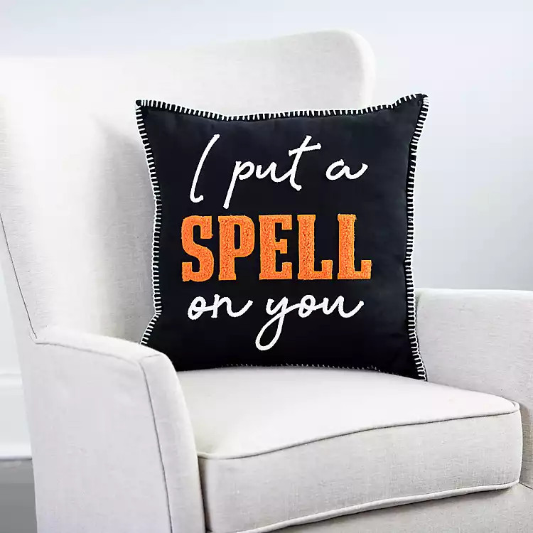 New! I Put A Spell On You Halloween Pillow | Kirkland's Home