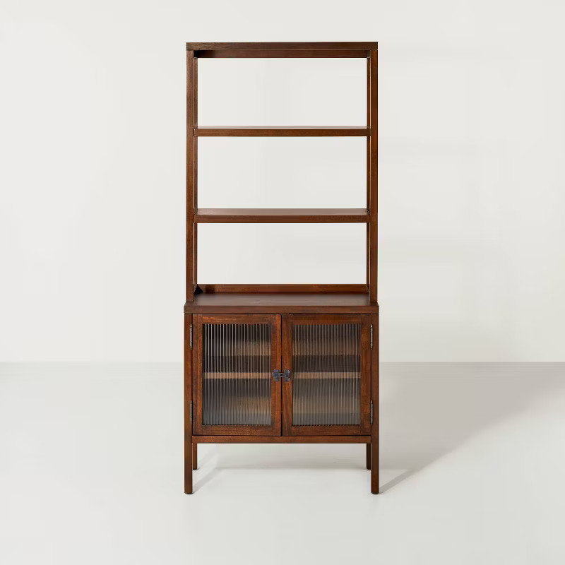 Wood & Glass Baker's Rack Brown - Hearth & Hand™ with Magnolia | Target